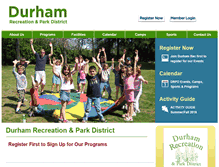 Tablet Screenshot of durhamrec.com